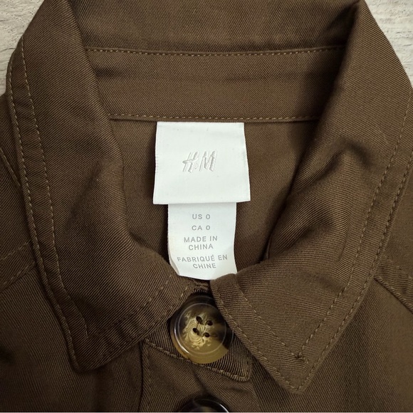 H&M Military green  Maxi Dress with Belt - Picture 2 of 9